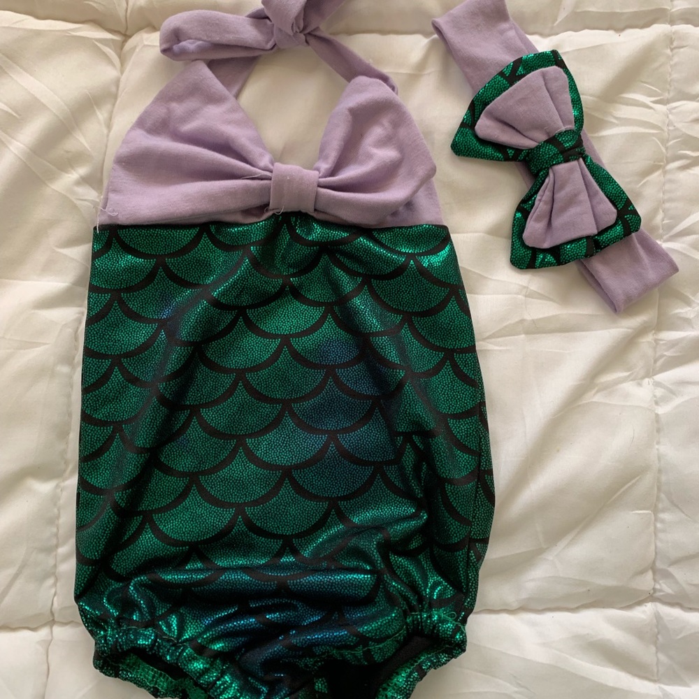 Baby mermaid swim set